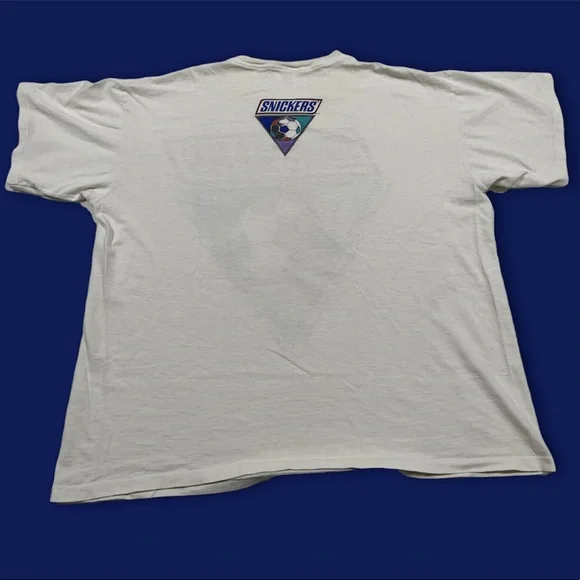 Vintage World Cup 94 Soccer Snickers T Shirt XL - Picture 4 of 5